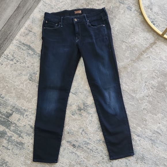 MOTHER Dark Indigo Skinny Jeans - Picture 1 of 4